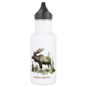 Mossy Moose Wildlife Portrait, kundenspezifisch Edelstahlflasche