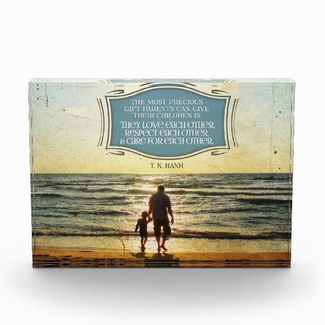 Most Precious Gift Parents Can Give Fotoblock (Vorderseite)