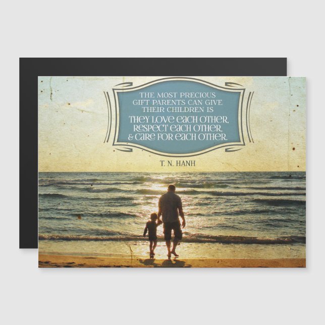 Most Precious Gift Parents Can Give Magneteinladung (Vorne/Hinten)