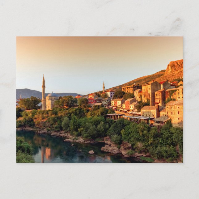 Mostar, alte Stadt, Bosnien und Herzegowina Postkarte (Vorderseite)