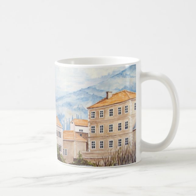 Mostar, Bosnien - Akryllische Stadtbild Kaffeetasse (Rechts)