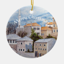 Mostar Bosnien Townscape Malerei