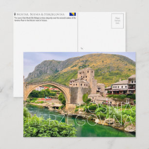 Mostar, Bosnien und Herzegowina Reise-Postkarte Postkarte