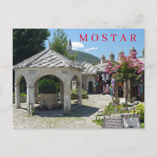 Mostar mosquée cour carte postale