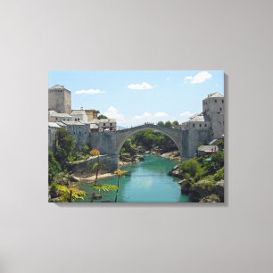 Mostar Old Bridge View Leinwand
