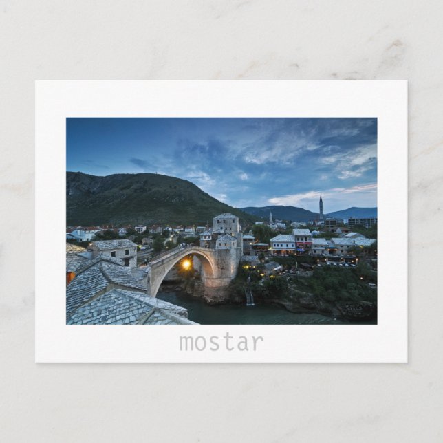 Mostar Postkarte (Vorderseite)