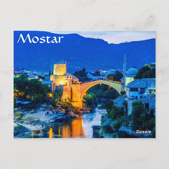 Mostar Postkarte (Rückseite)