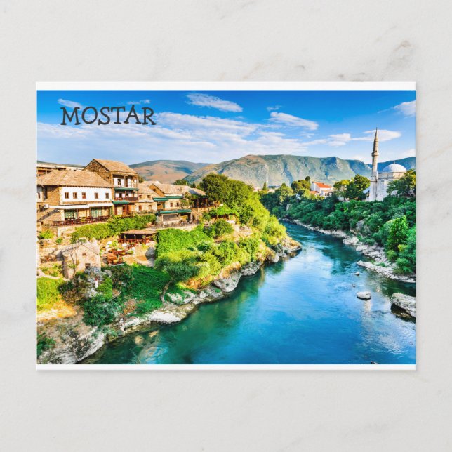 Mostar Postkarte (Vorderseite)