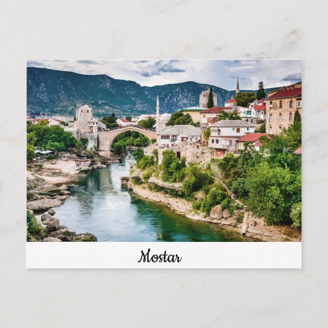 Mostar Postkarte (Vorderseite)