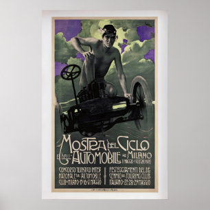 Mostra del Ciclo - Mailand von Leopoldo Metlicovit Poster