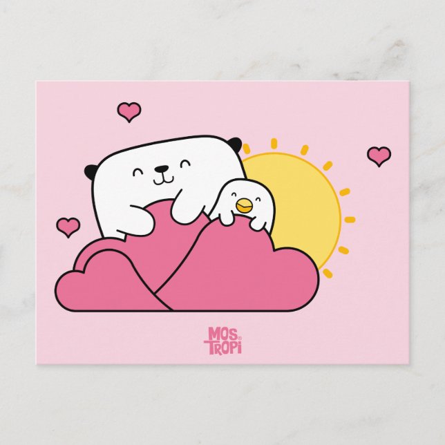 Mostropi│Opi y Kipi Valentín Postkarte (Vorderseite)