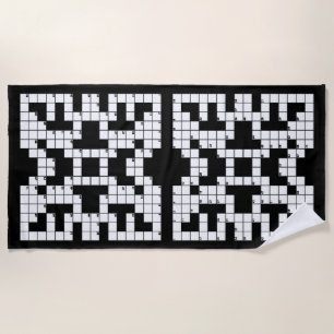 Mot de passe Puzzle Design Serviette de plage
