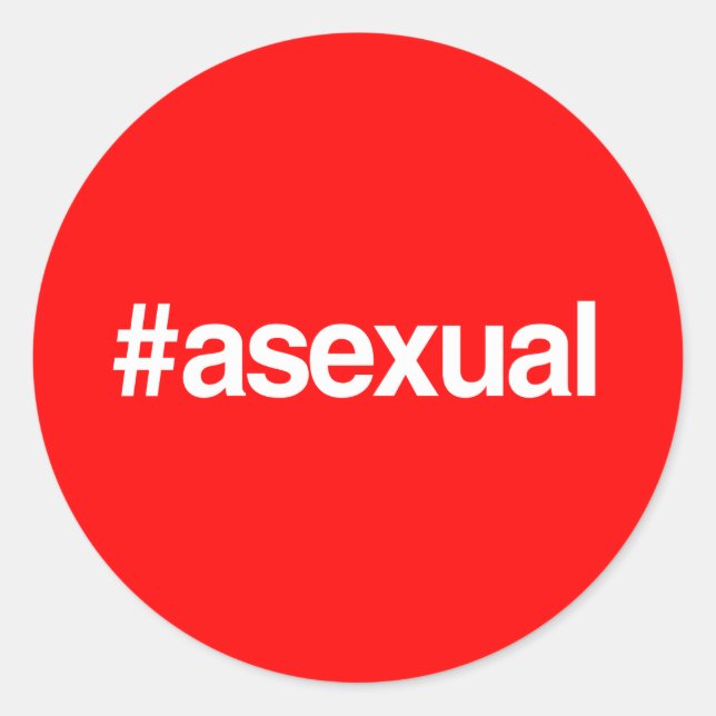 MOT ÉTIQUETTE ASEXUÉ (Devant)