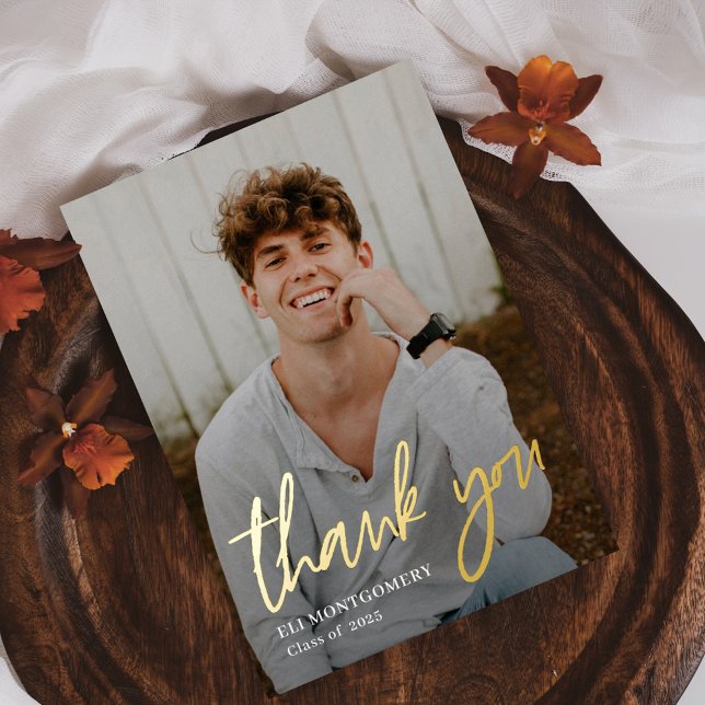 Mot peint Carte de remerciements d'obtention d'un  (Créateur téléchargé)