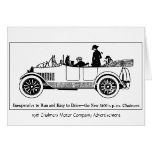 Moteur 1916 de Chalmers de cru Cie.,