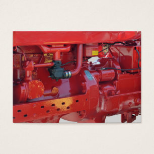 Moteur tracteur rouge