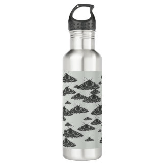 Moth am Abend lauert um Mitternacht Edelstahlflasche