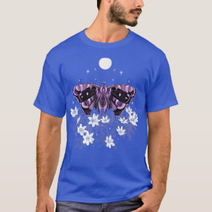 Moth at Night mit Anemone Dark Spring Butterfly w T-Shirt