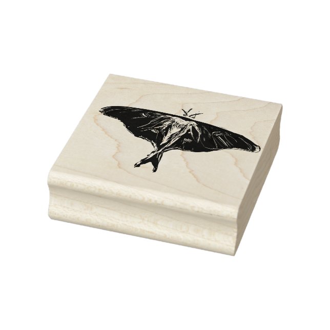 Moth Butterfly Gummistempel (Stempel)