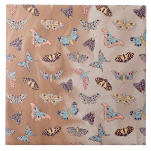 Moth Butterfly Pattern Fliese