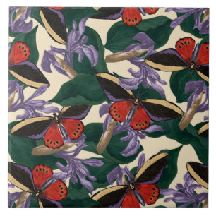 Moth Butterfly Pattern Fliese