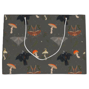 Moth Butterfly Pattern Große Geschenktüte