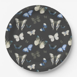 Moth Butterfly Pattern Pappteller