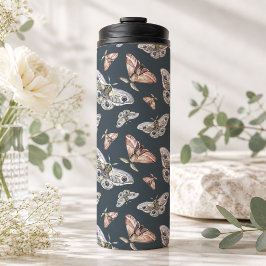 Moth Butterfly Pattern Thermosbecher