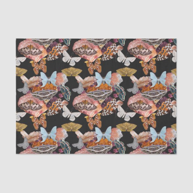 Moth Cotillion | Goblincore Witchy Tissue Paper Seidenpapier (Vorderseite)