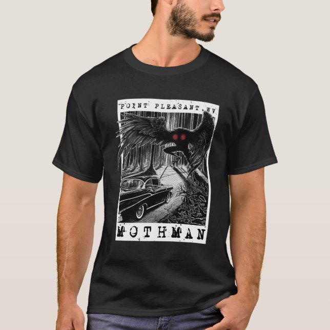 Moth Encounter 1966 Point Pleasant Original Crypti T-Shirt (Vorderseite)