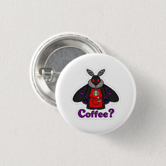 Moth Full Of Coffee Christmas Edition Button