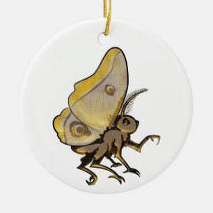 Moth Keramik Ornament