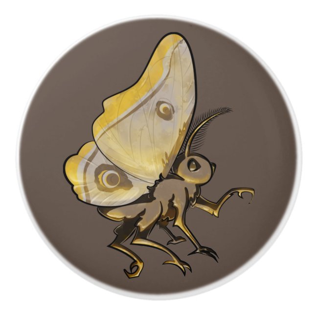 Moth Keramikknauf (Vorderseite)