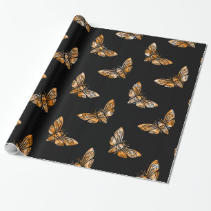 Moth-Muster des Todes Geschenkpapier