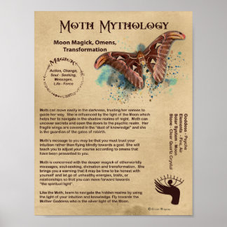 MOTH MYTHOLOLOGIE POSTER