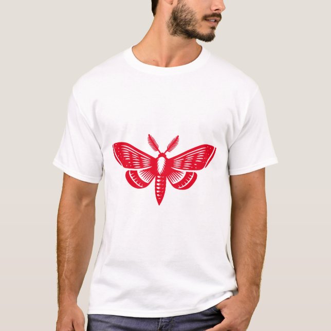 Moth - Red T-Shirt (Vorderseite)