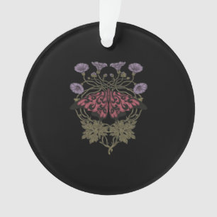 Moth Talisman - Whimsigoth Witchy Art - Color Vers Ornament