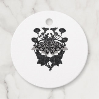 Moth Talisman - Whimsigoth Zeichnend - Weiße Versi Geschenkanhänger