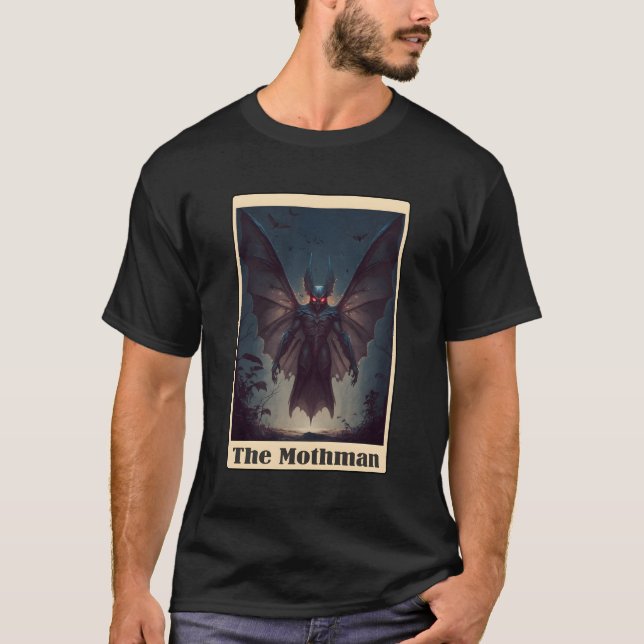 Moth Tarot Card Cryptid Cryptozoology T-Shirt (Vorderseite)