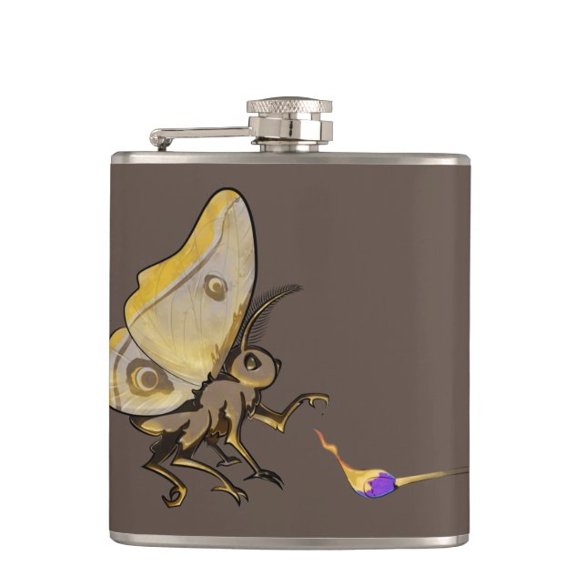 Moth to Flame Flachmann (Vorderseite)