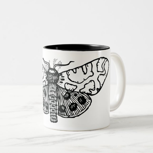 Moth Zweifarbige Tasse (VorderseiteRechts)
