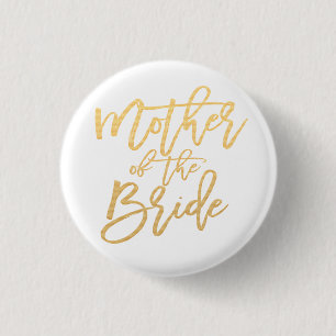 Mothe of the bride kalligrafy button