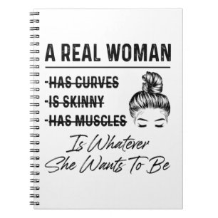 Mother A Real Woman Birthday Notizblock