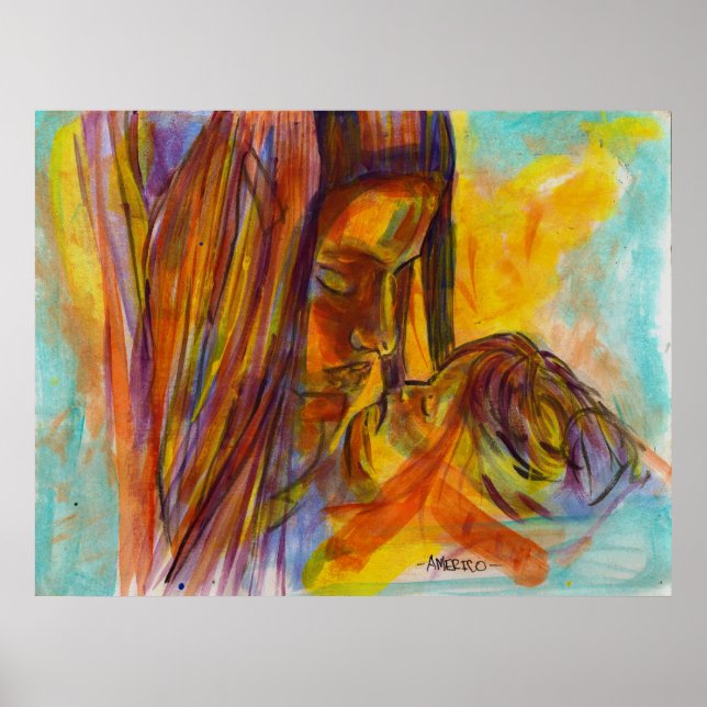 mother and child poster (Vorne)