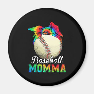 Mother Art Baseball Momma Birthday Magnet