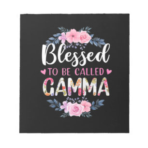 Mother Art Blessed To Be Called Gamma Birthday Notizblock