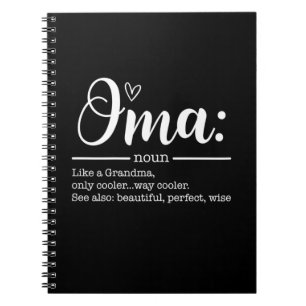 Mother Art Cute Oma Definition Birthday Notizblock