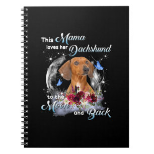 Mother Art Dachshund Mama Birthday Notizblock