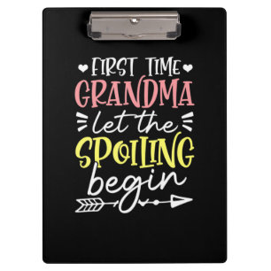 Mother Art First Time Grandma Birthday Klemmbrett