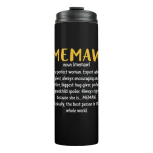 Mother Art Memaw Definition Thermosbecher
